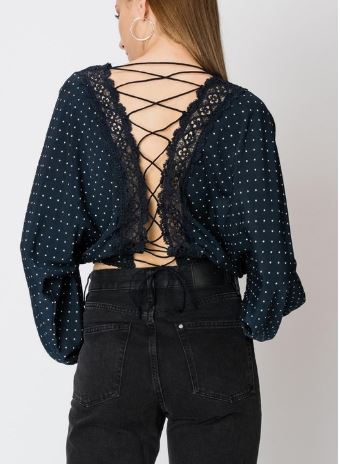 AVA POLKA DOT BLOUSE-