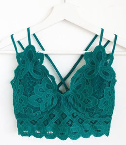 AXEL LACE BRALETTE TEAL/GREEN