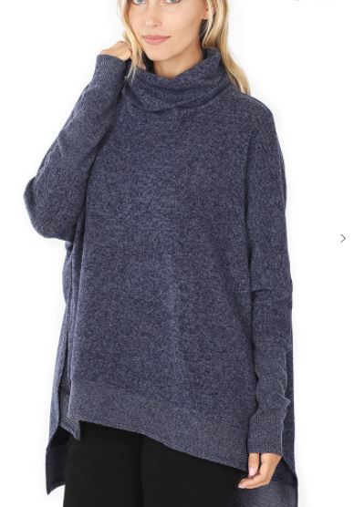 GWENNY COWL NECK PULLOVER